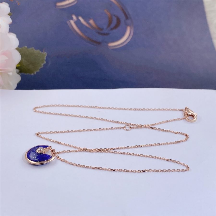 CARTIER AMULETTE ROSE GOLD AGATE NECKLACE