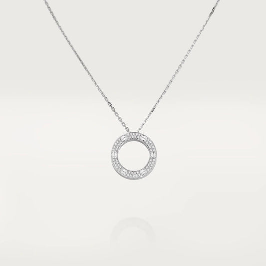 CARTIER LOVE NECKLACE ADJUSTABLE SILVER