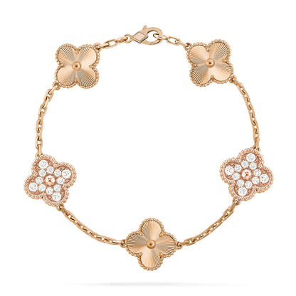 VCA CLOVER 5 MOTIF LASER BRACELET COLLECTION
