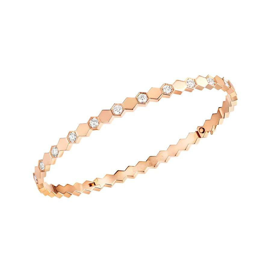 CHAUMET BEE LOVE PINK GOLD DIAMOND BRACELET