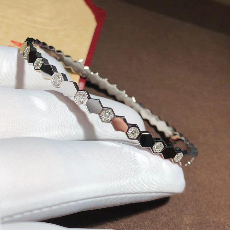 CHAUMET BEE LOVE SILVER DIAMOND BRACELET