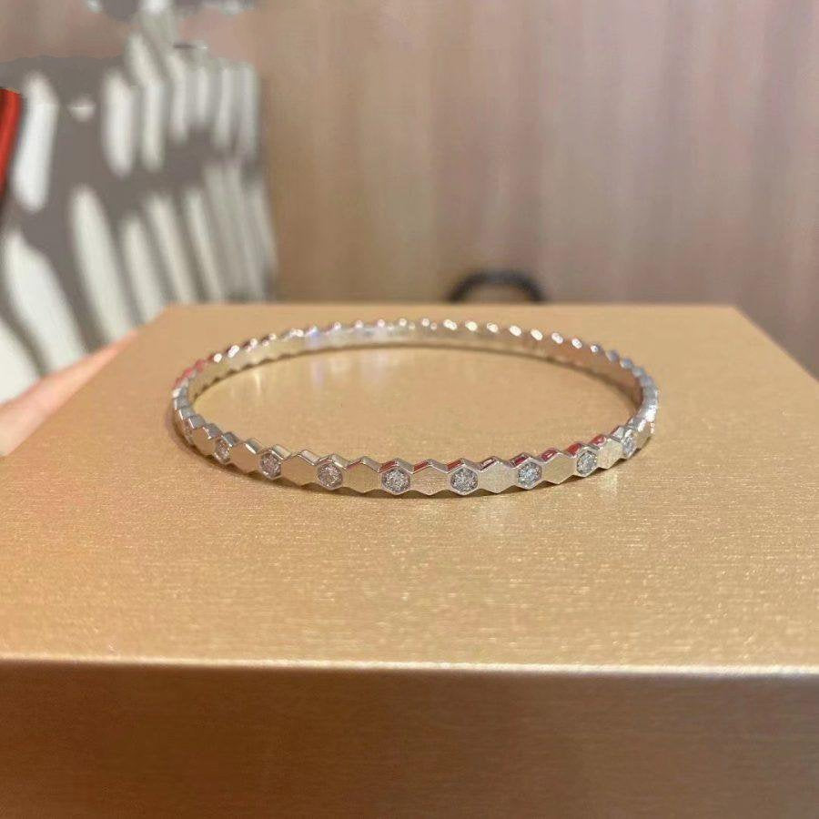 CHAUMET BEE LOVE SILVER DIAMOND BRACELET