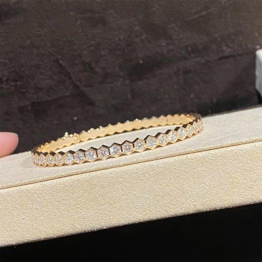 CHAUMET BEE LOVE GOLD BRACELET FULL DIAMOND