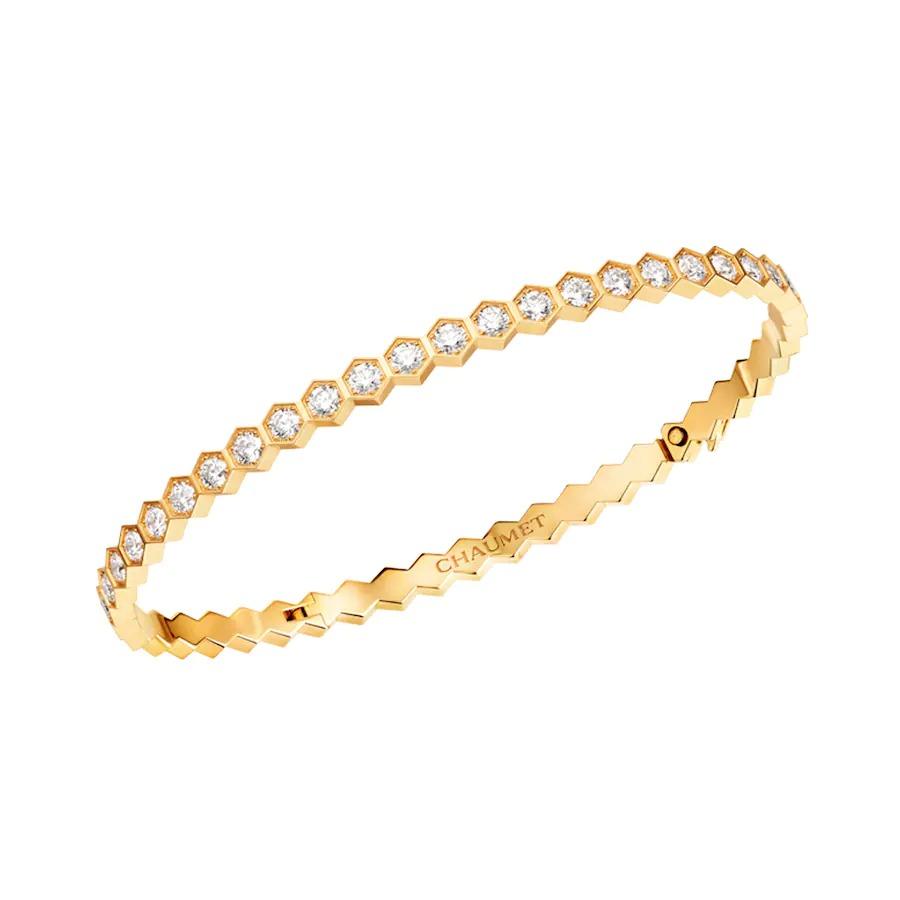 CHAUMET BEE LOVE GOLD BRACELET FULL DIAMOND