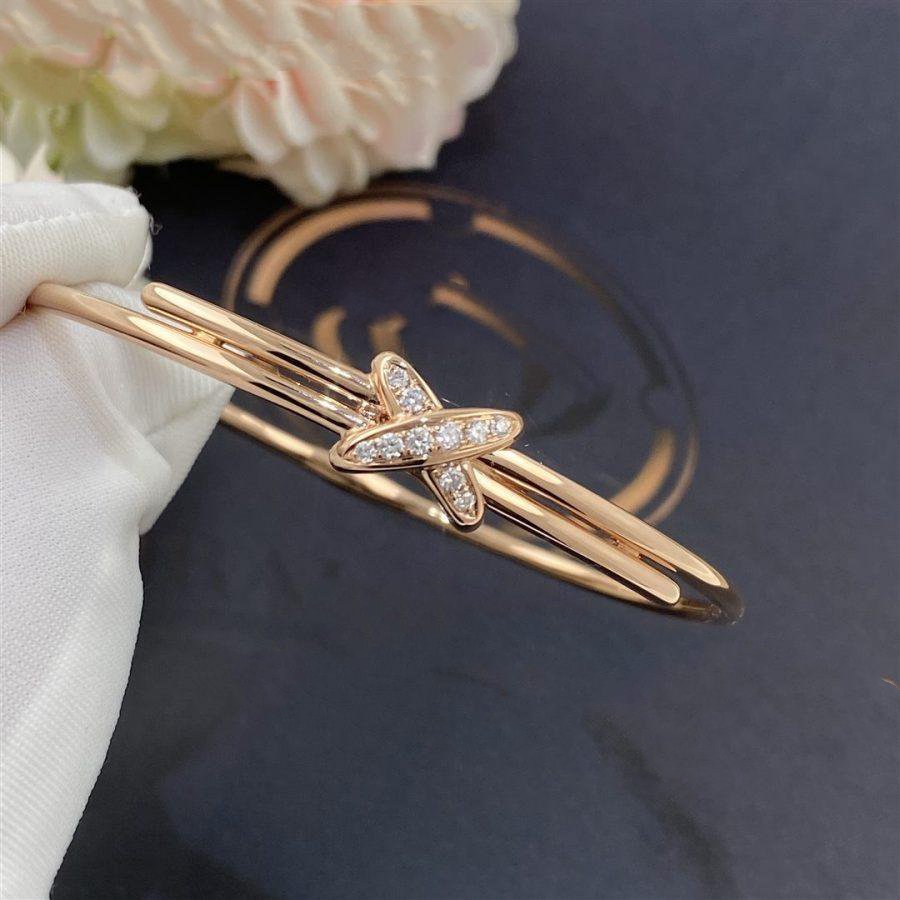 CHAUMET JEUX DE BRACELET PINK GOLD DIAMONDS
