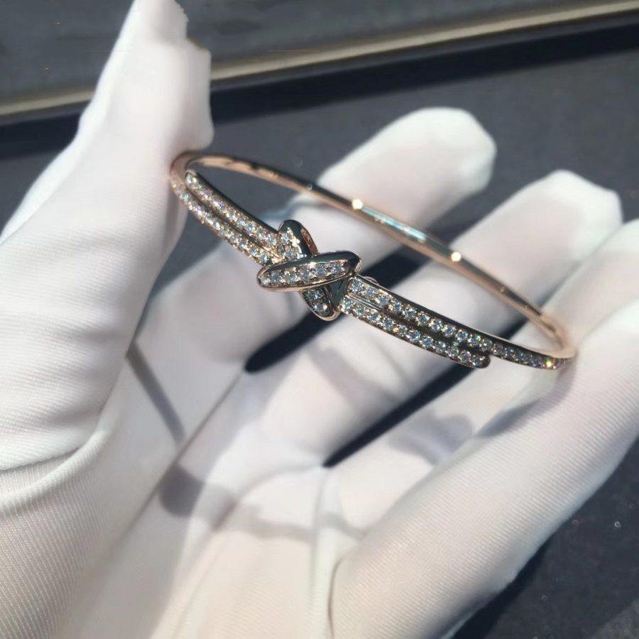 CHAUMET JEUX DE BRACELET DIAMONDS PINK GOLD