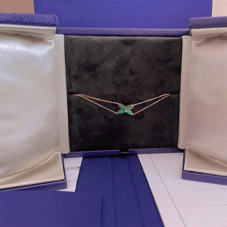 CHAUMET JEUX BRACELET MALACHITE PINK GOLD 1 DIAMOND