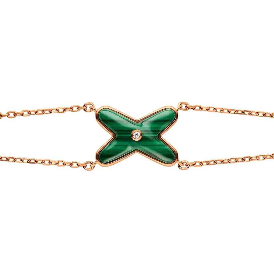 CHAUMET JEUX BRACELET MALACHITE PINK GOLD 1 DIAMOND