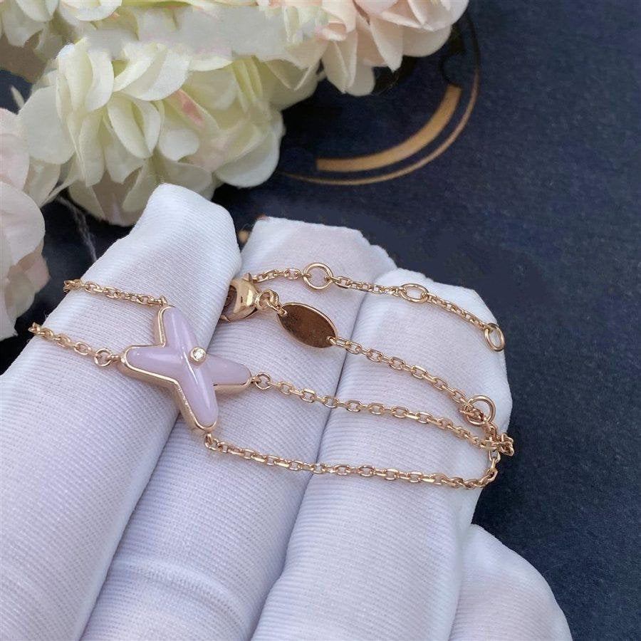 CHAUMET JEUX BRACELET PINK MOP PINK GOLD 1 DIAMOND