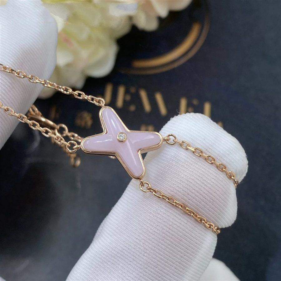 CHAUMET JEUX BRACELET PINK MOP PINK GOLD 1 DIAMOND