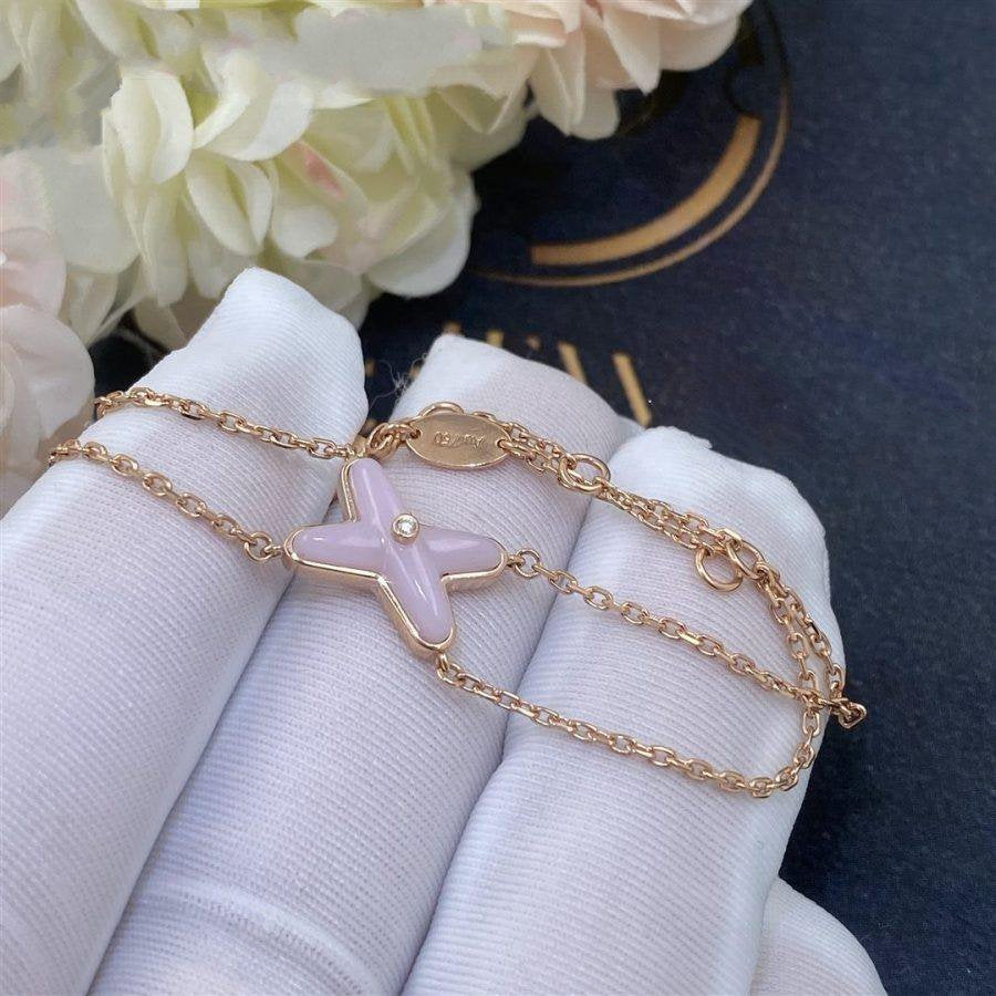 CHAUMET JEUX BRACELET PINK MOP PINK GOLD 1 DIAMOND