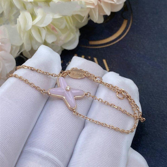 CHAUMET JEUX BRACELET PINK MOP PINK GOLD 1 DIAMOND