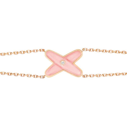 CHAUMET JEUX BRACELET PINK MOP PINK GOLD 1 DIAMOND