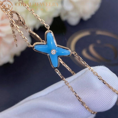 CHAUMET JEUX BRACELET TURQUOISE PINK GOLD 1 DIAMOND