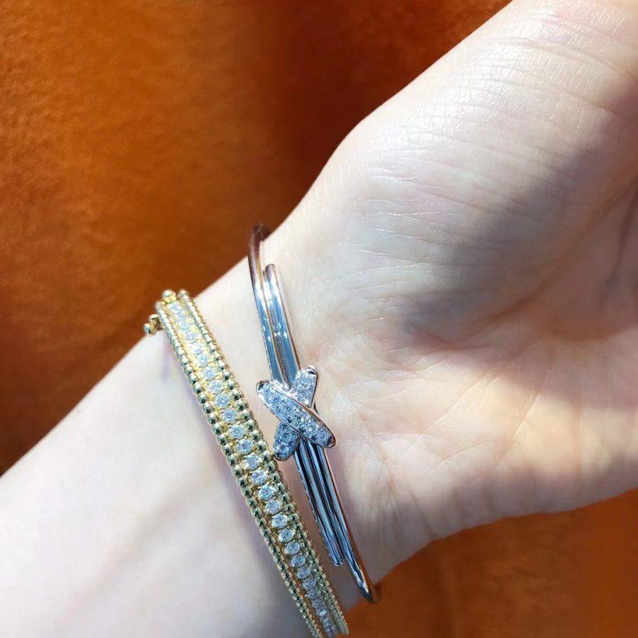 CHAUMET JEUX DE BRACELET SILVER DIAMONDS