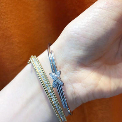 CHAUMET JEUX DE BRACELET SILVER DIAMONDS