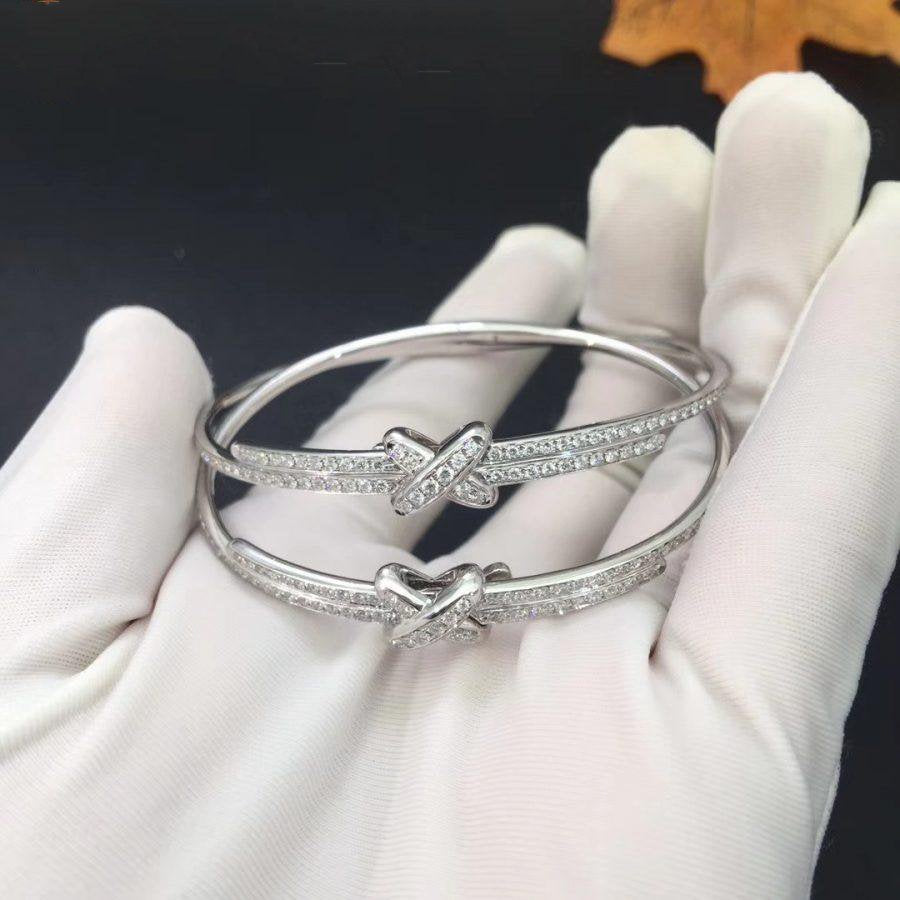 CHAUMET JEUX DE BRACELET DIAMONDS SILVER