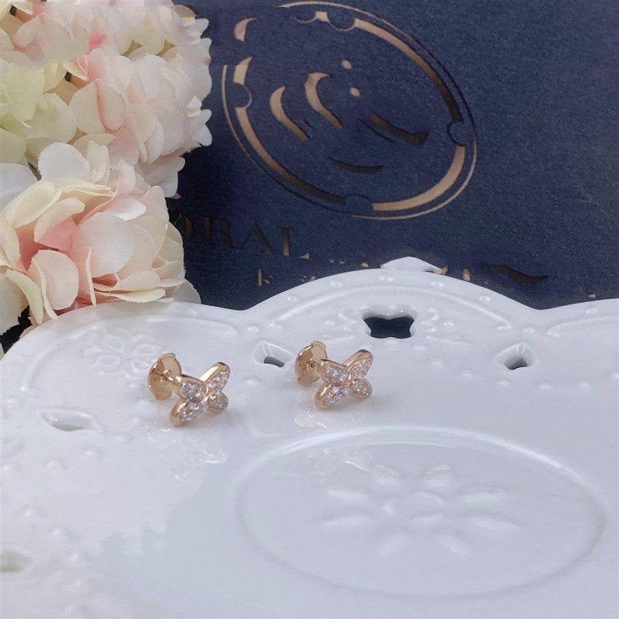CHAUMET JEUX DE PINK GOLD DIAMOND EARRINGS