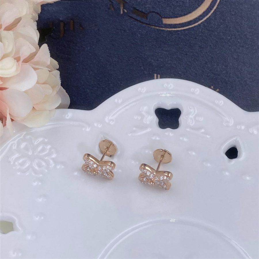 CHAUMET JEUX DE PINK GOLD DIAMOND EARRINGS