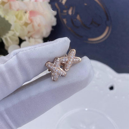 CHAUMET JEUX DE PINK GOLD DIAMOND EARRINGS