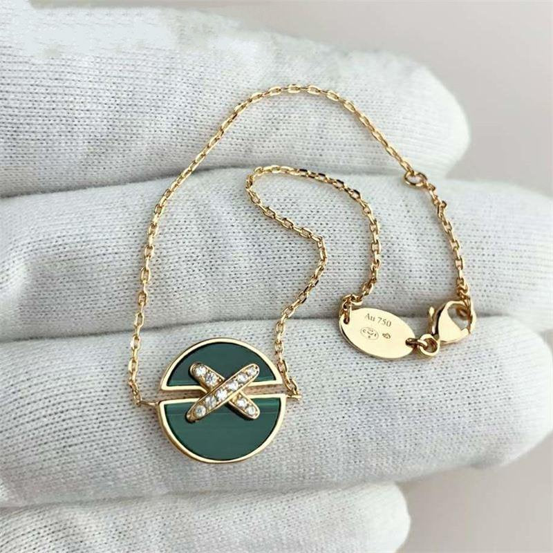 CHAUMET JEUX DE BRACELET MALACHITE PINK GOLD DIAMONDS