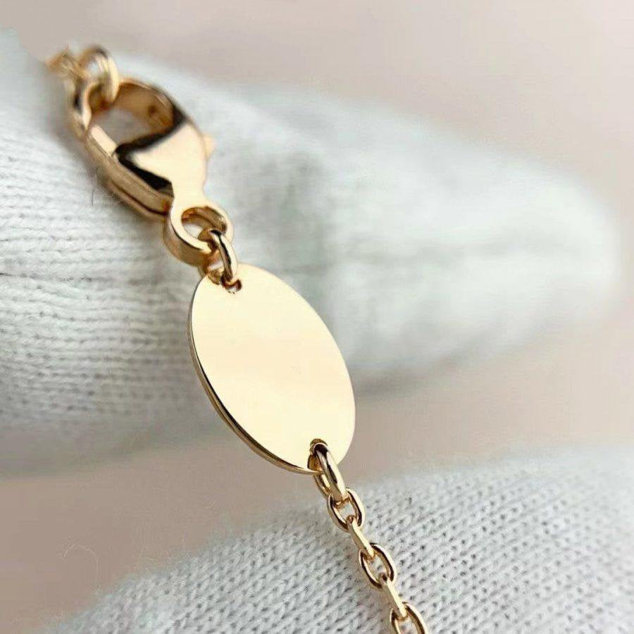 CHAUMET JEUX DE BRACELET MALACHITE PINK GOLD DIAMONDS