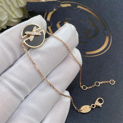 CHAUMET JEUX DE BRACELET ONYX PINK GOLD DIAMOND