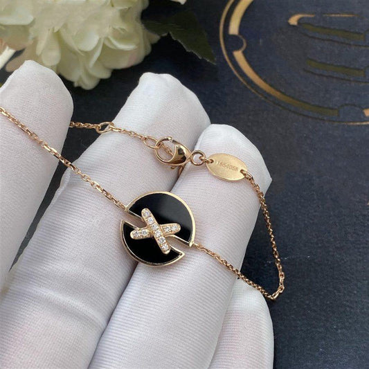 CHAUMET JEUX DE BRACELET ONYX PINK GOLD DIAMOND