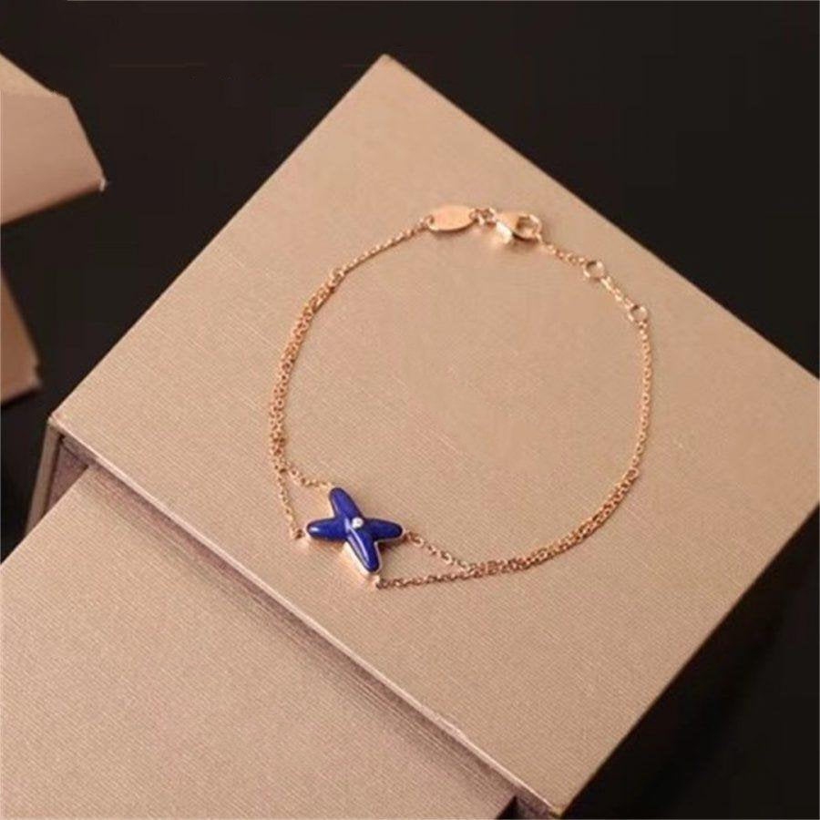 CHAUMET Hollow Design Four-Leaf Clover Flower Shape Bracelet