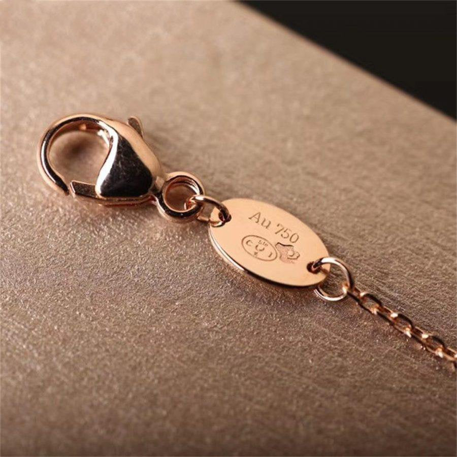 CHAUMET Hollow Design Four-Leaf Clover Flower Shape Bracelet