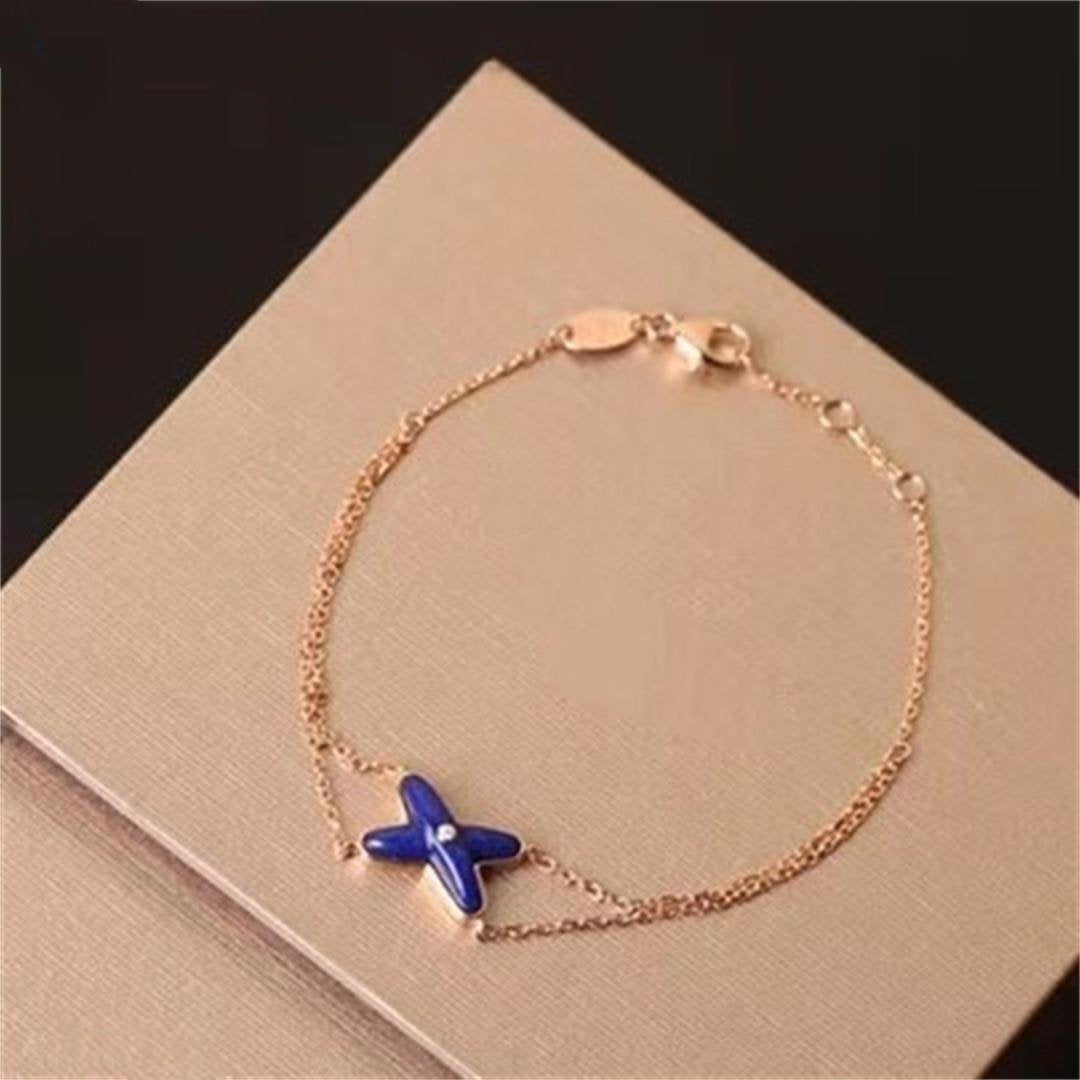 CHAUMET Hollow Design Four-Leaf Clover Flower Shape Bracelet