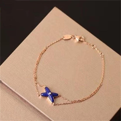 CHAUMET Hollow Design Four-Leaf Clover Flower Shape Bracelet