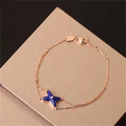CHAUMET Hollow Design Four-Leaf Clover Flower Shape Bracelet