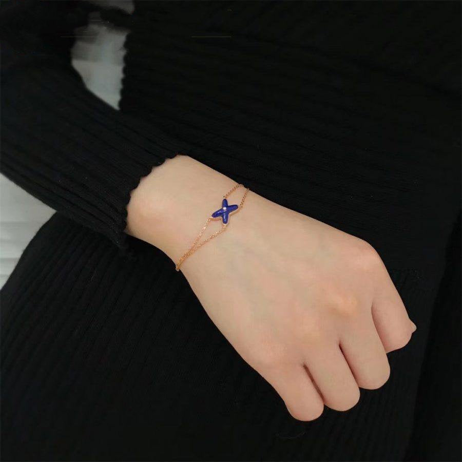 CHAUMET Hollow Design Four-Leaf Clover Flower Shape Bracelet