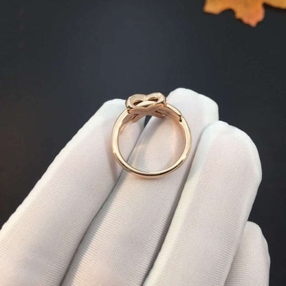 CHAUMET JEUX DE PINK GOLD DIAMOND RING