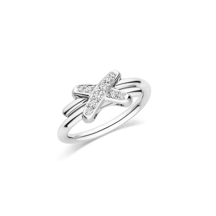 CHAUMET JEUX DE SILVER DIAMOND RING