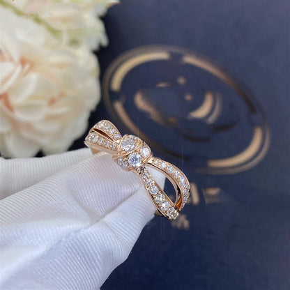 CHAUMET LIENS PINK GOLD DIAMOND RING