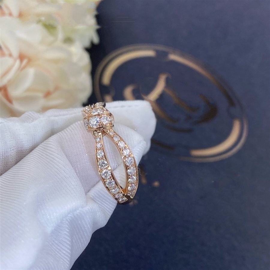 CHAUMET LIENS PINK GOLD DIAMOND RING