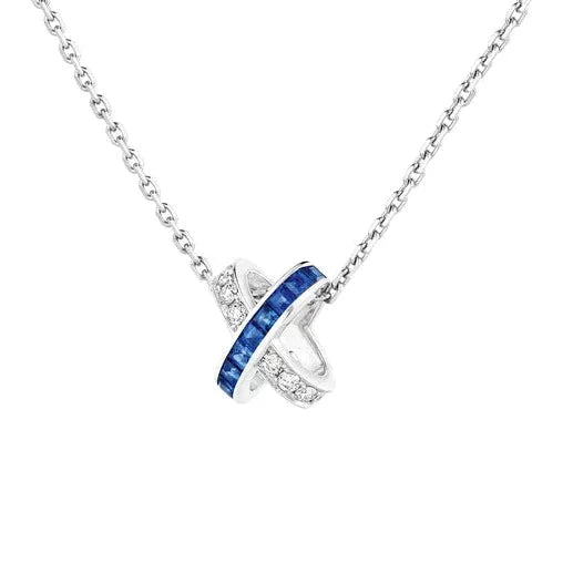 CHAUMET LIENS DIAMOND SILVER NECKLACE
