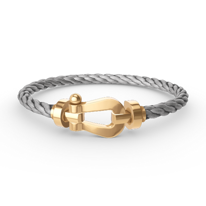 FRED FORCE LARGE HORSESHOE NO DIAMOND BRACELET GOLD