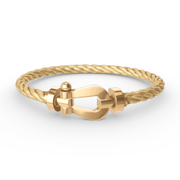 FRED FORCE LARGE HORSESHOE NO DIAMOND BRACELET GOLD