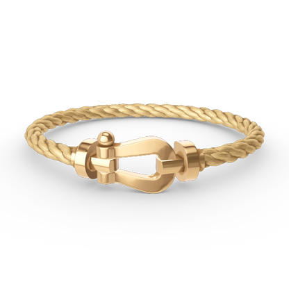 FRED FORCE LARGE HORSESHOE NO DIAMOND BRACELET GOLD