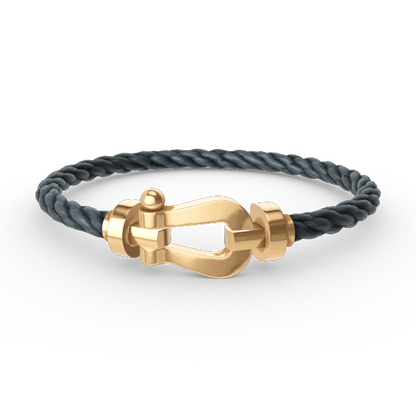 FRED FORCE LARGE HORSESHOE NO DIAMOND BRACELET GOLD