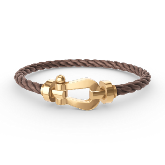 FRED FORCE LARGE HORSESHOE NO DIAMOND BRACELET GOLD