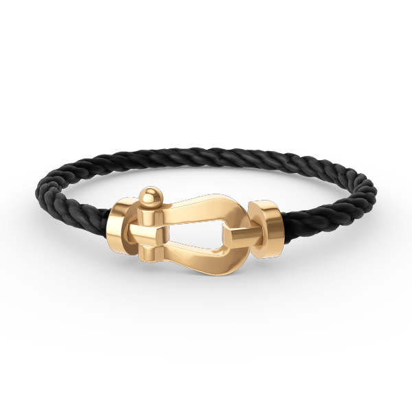 FRED FORCE LARGE HORSESHOE NO DIAMOND BRACELET GOLD