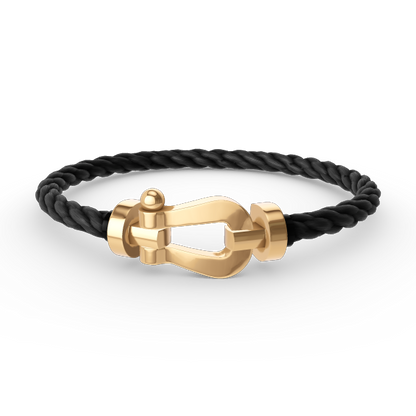 FRED FORCE LARGE HORSESHOE NO DIAMOND BRACELET GOLD