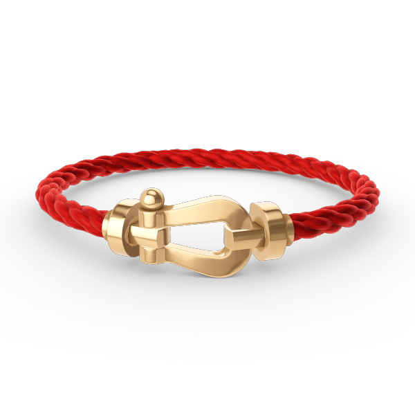 FRED FORCE LARGE HORSESHOE NO DIAMOND BRACELET GOLD