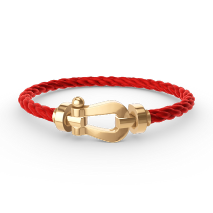 FRED FORCE LARGE HORSESHOE NO DIAMOND BRACELET GOLD