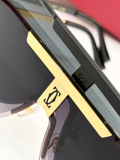 CARTIER SIGNATURE AVIATOR FRAME SUNGLASSES 524543 IN METAL