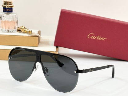 CARTIER SIGNATURE AVIATOR FRAME SUNGLASSES 524543 IN METAL